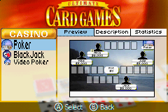 Ultimate Card Games screenshot 5 for GameBoy Advance